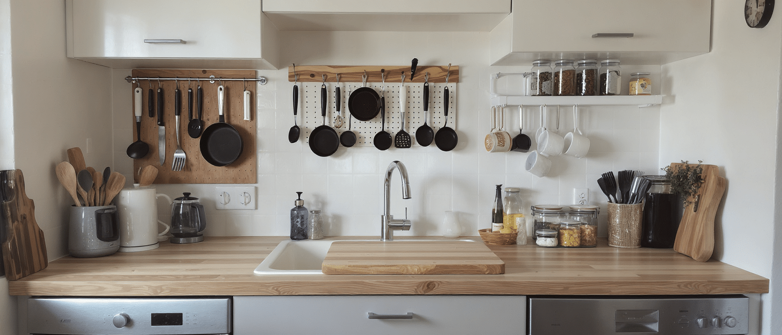 d&eacute;couvrez des astuces diy ing&eacute;nieuses pour am&eacute;liorer l'organisation et la fonctionnalit&eacute; de votre cuisine, et profitez d'un espace pratique et bien am&eacute;nag&eacute; au quotidien.