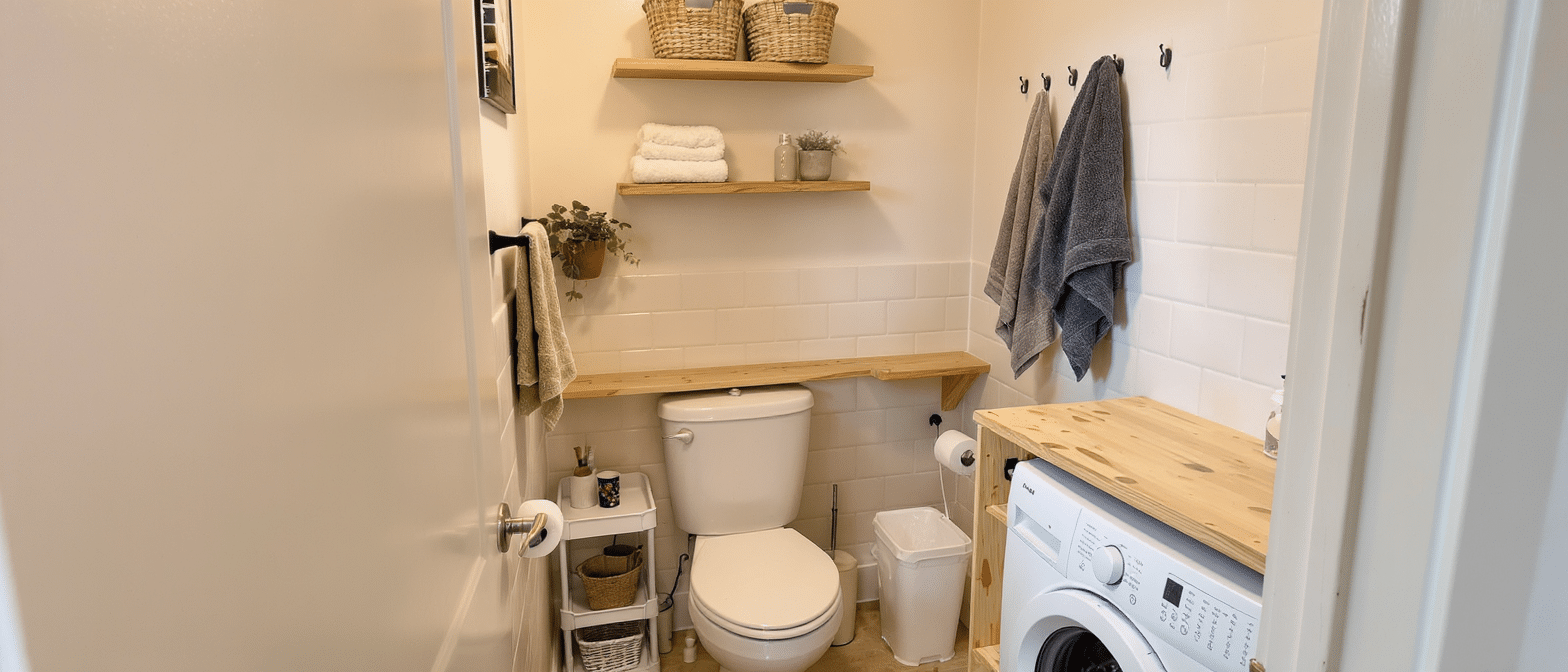 d&eacute;couvrez des astuces diy ing&eacute;nieuses pour maximiser chaque centim&egrave;tre de votre petite salle de bains et cr&eacute;er un espace &agrave; la fois pratique et esth&eacute;tique.
