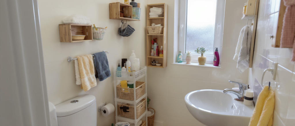 d&eacute;couvrez des astuces diy ing&eacute;nieuses pour maximiser l'espace dans votre petite salle de bains et rendre votre int&eacute;rieur plus fonctionnel et esth&eacute;tique.