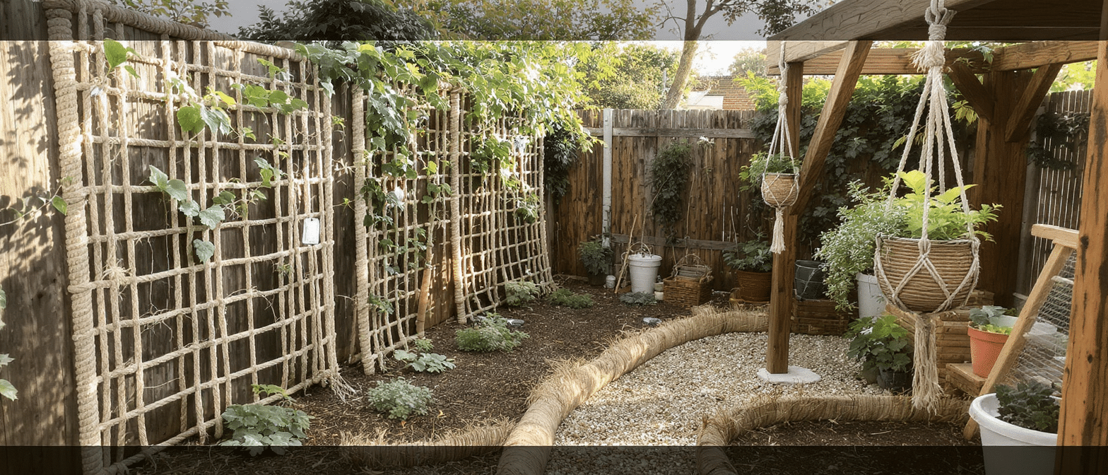 d&eacute;couvrez des projets diy astucieux pour embellir votre jardin en utilisant des fibres naturelles. apportez une touche &eacute;cologique et &eacute;l&eacute;gante &agrave; votre espace ext&eacute;rieur gr&acirc;ce &agrave; nos id&eacute;es cr&eacute;atives et faciles &agrave; r&eacute;aliser.