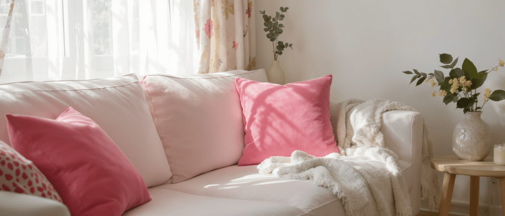 apportez une touche de fra&icirc;cheur et de gaiet&eacute; &agrave; votre d&eacute;coration estivale en adoptant le rose bonbon, une couleur &eacute;clatante qui dynamise votre int&eacute;rieur avec style.