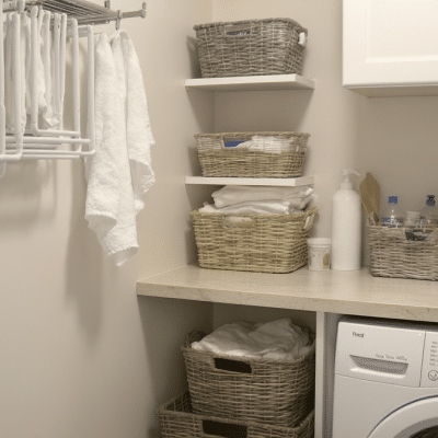 Astuces DIY ingénieuses pour optimiser l’espace dans une petite buanderie