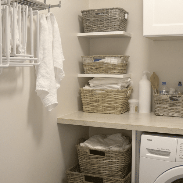 Astuces DIY ingénieuses pour optimiser l’espace dans une petite buanderie