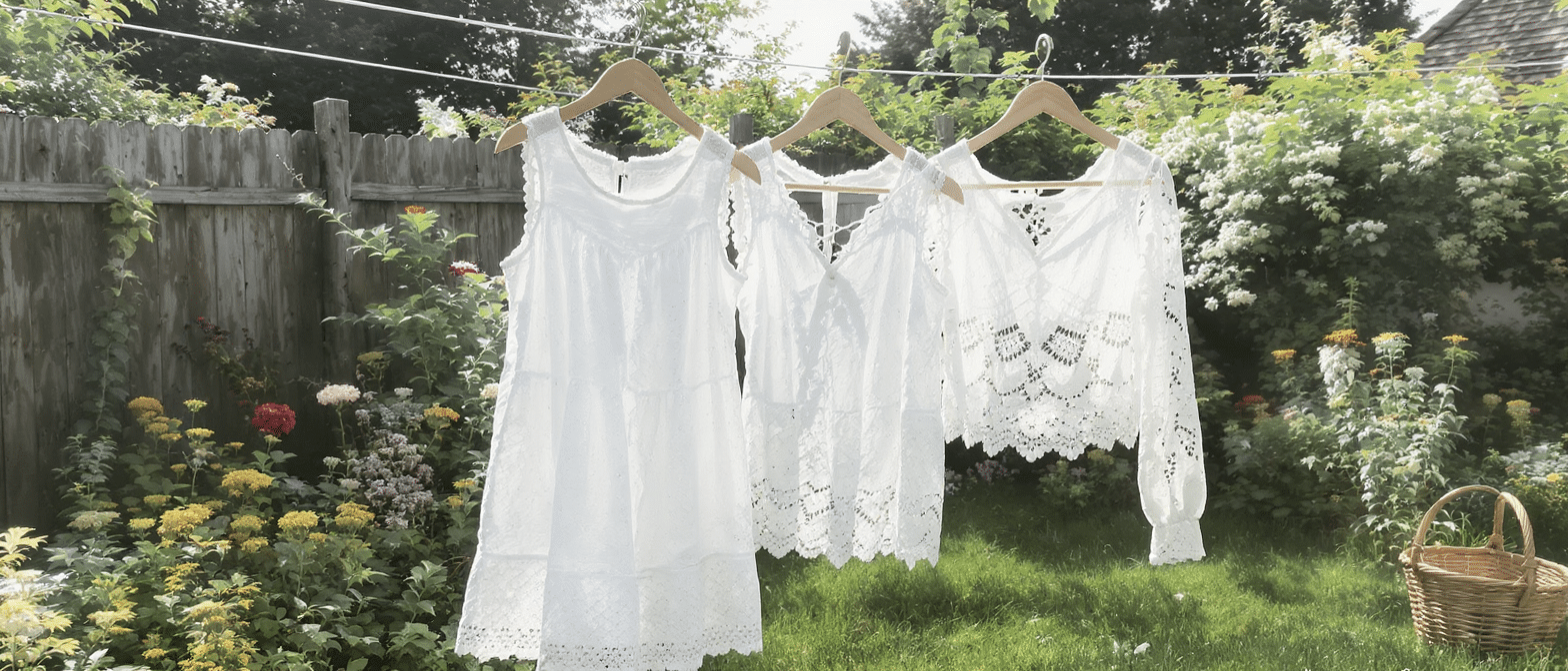d&eacute;couvrez 10 tissus incontournables de broderie anglaise et ajour&eacute;s pour adopter un style cottagecore boh&egrave;me et l&eacute;ger cet &eacute;t&eacute;.