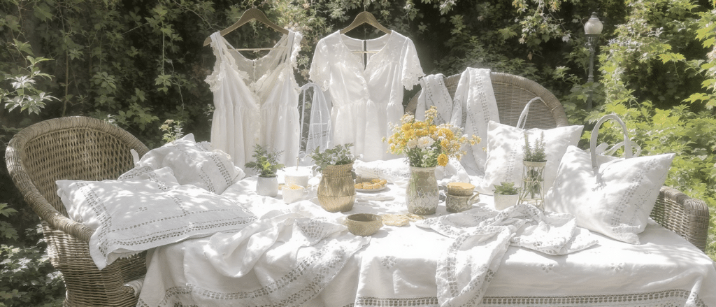 d&eacute;couvrez 10 tissus incontournables de broderie anglaise et tissus ajour&eacute;s pour un style cottagecore boh&egrave;me parfait cet &eacute;t&eacute;. l&eacute;g&egrave;ret&eacute;, romantisme et &eacute;l&eacute;gance au rendez-vous.