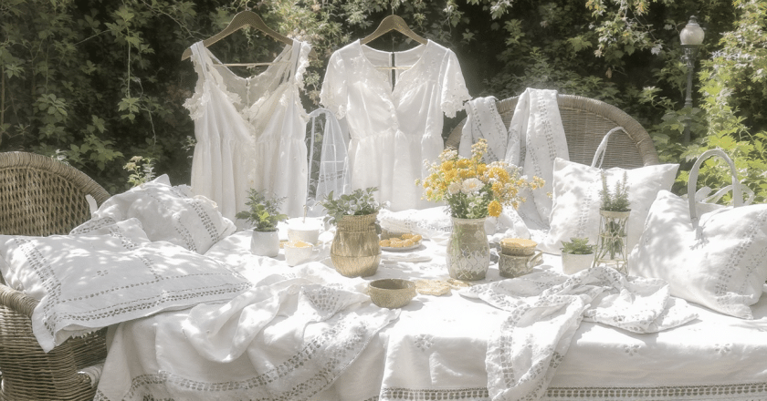 Broderie anglaise et tissus ajourés : 10 incontournables cottagecore pour un été bohème