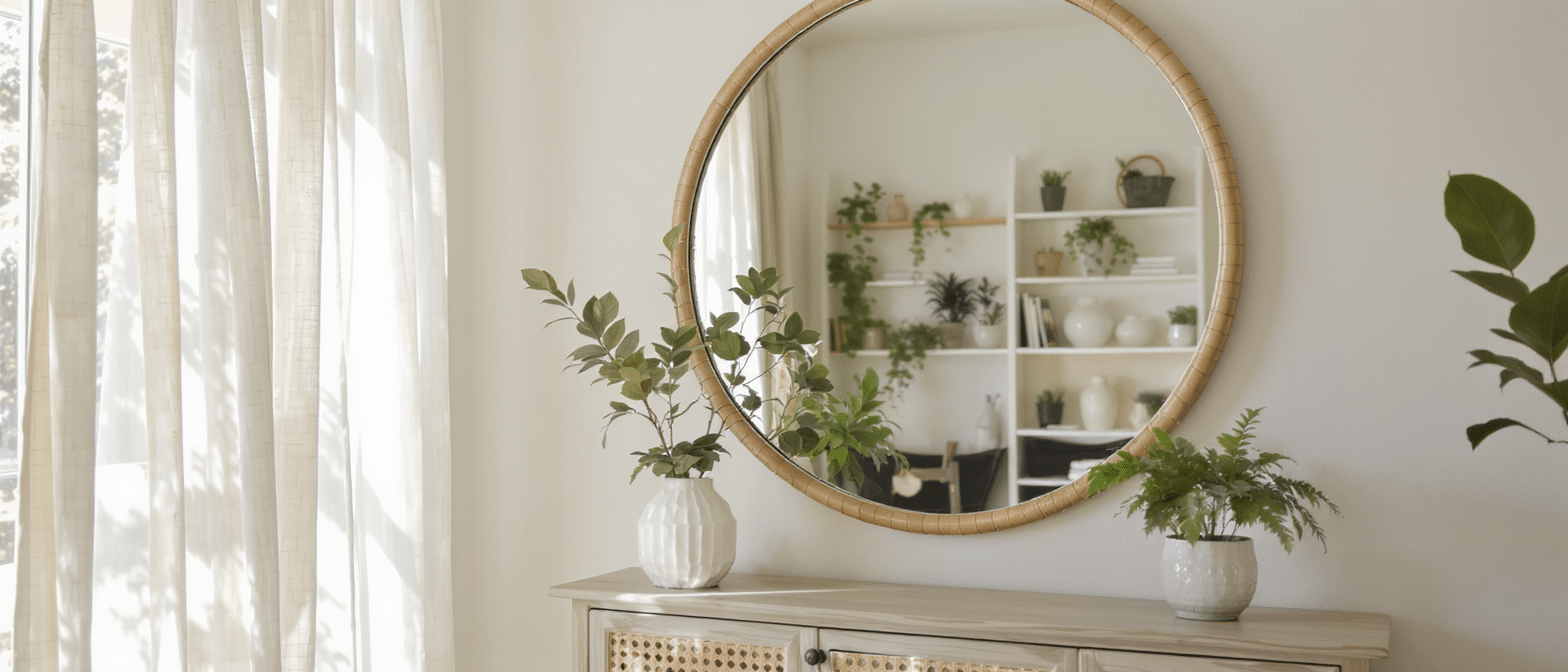 d&eacute;couvrez nos miroirs id&eacute;aux pour sublimer votre int&eacute;rieur estival et apporter lumi&egrave;re et &eacute;l&eacute;gance &agrave; votre d&eacute;coration saisonni&egrave;re.