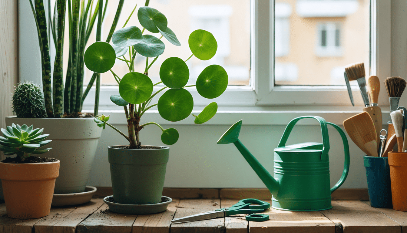 d&eacute;couvrez les conseils essentiels pour am&eacute;nager et entretenir votre int&eacute;rieur avec la fleur de pilea, une plante d'int&eacute;rieur tendance et facile &agrave; cultiver.