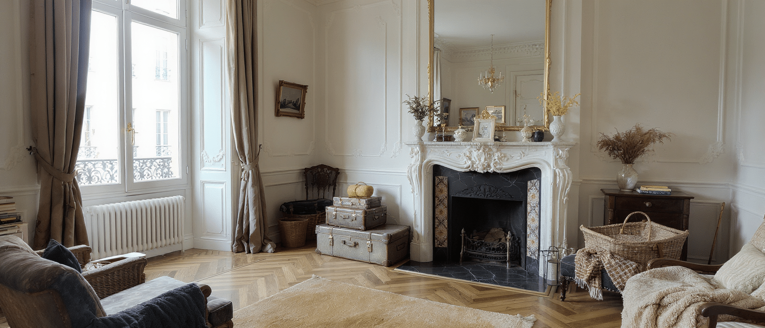 d&eacute;couvrez la transformation exceptionnelle d&rsquo;un appartement haussmannien au c&oelig;ur de paris, inspir&eacute;e par l&rsquo;esprit aventureux d&rsquo;une globe-trotteuse passionn&eacute;e. un m&eacute;lange unique d&rsquo;&eacute;l&eacute;gance classique et de touches modernes.