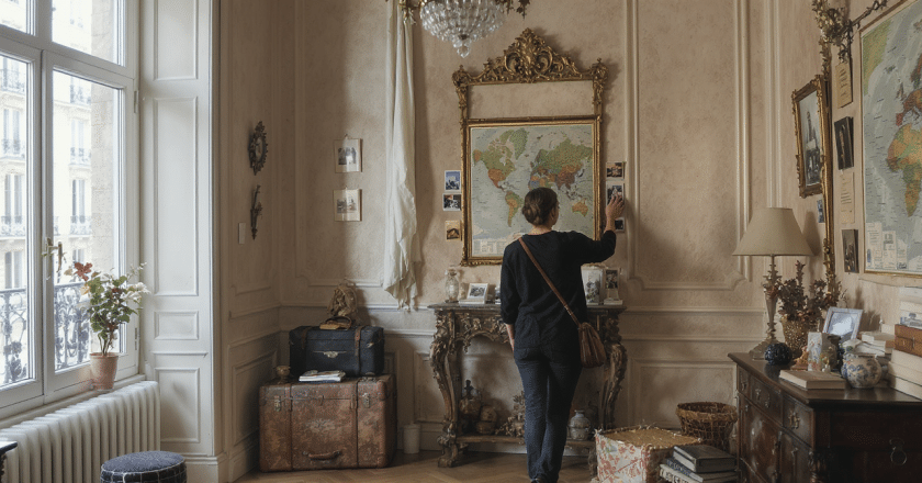 Métamorphose d’un appartement haussmannien au cœur d’une globe-trotteuse passionnée