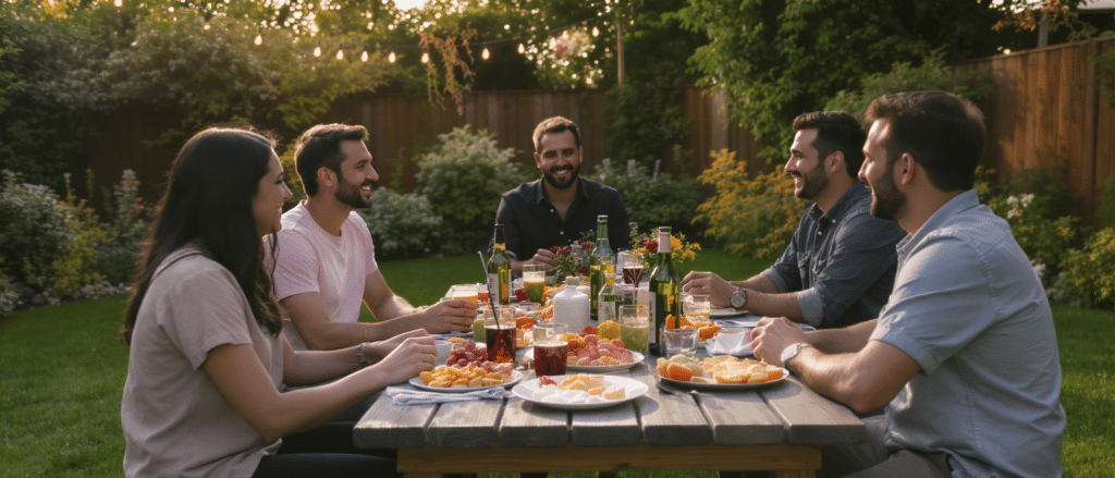 d&eacute;couvrez comment la tendance &laquo; outdoor entertaining &raquo; transforme vos r&eacute;ceptions en plein air en moments conviviaux et inoubliables gr&acirc;ce &agrave; des id&eacute;es d&eacute;co, mobilier et astuces pratiques.