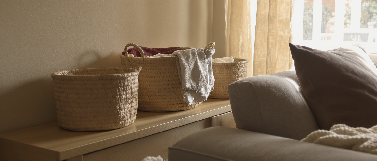 d&eacute;couvrez nos paniers de rangement, des accessoires d&eacute;co pratiques et tendance qui s'int&egrave;grent parfaitement &agrave; tous les int&eacute;rieurs pour organiser avec style.
