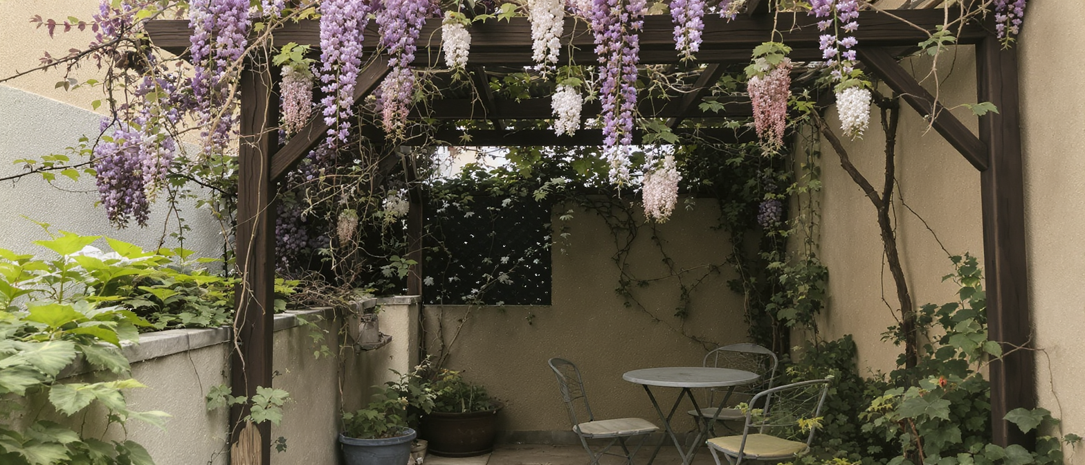d&eacute;couvrez les meilleures plantes grimpantes pour cr&eacute;er une ombre naturelle et agr&eacute;able sur votre terrasse ou balcon, alliant beaut&eacute; et fra&icirc;cheur.