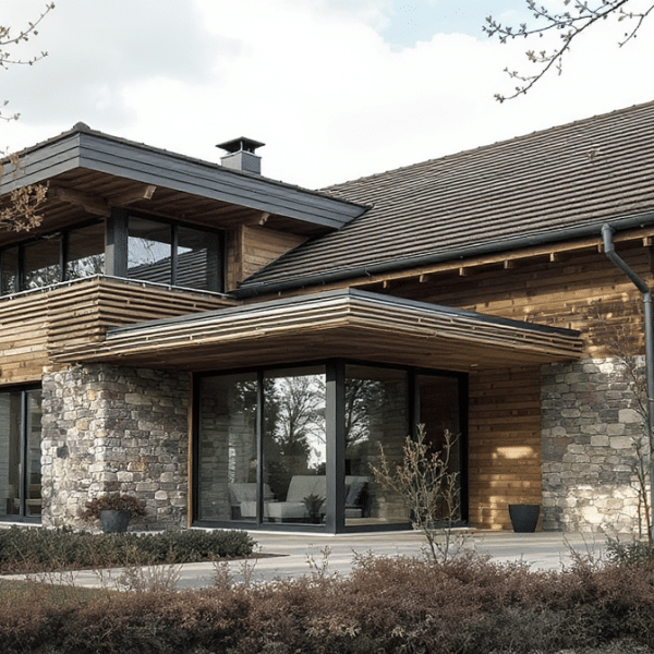 Dans l’Oise, une maison de 330 m² alliant architecture bioclimatique et matériaux naturels pour un habitat durable