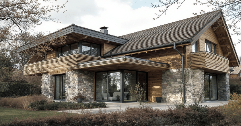 Dans l’Oise, une maison de 330 m² alliant architecture bioclimatique et matériaux naturels pour un habitat durable