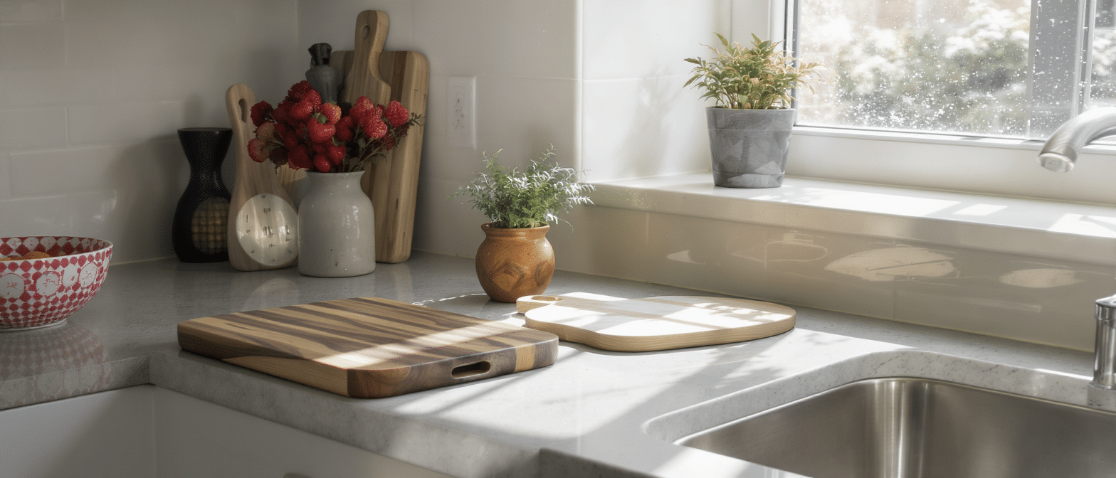 d&eacute;couvrez nos planches &agrave; d&eacute;couper alliant design &eacute;l&eacute;gant et praticit&eacute; pour sublimer votre cuisine tout en facilitant la pr&eacute;paration de vos repas.