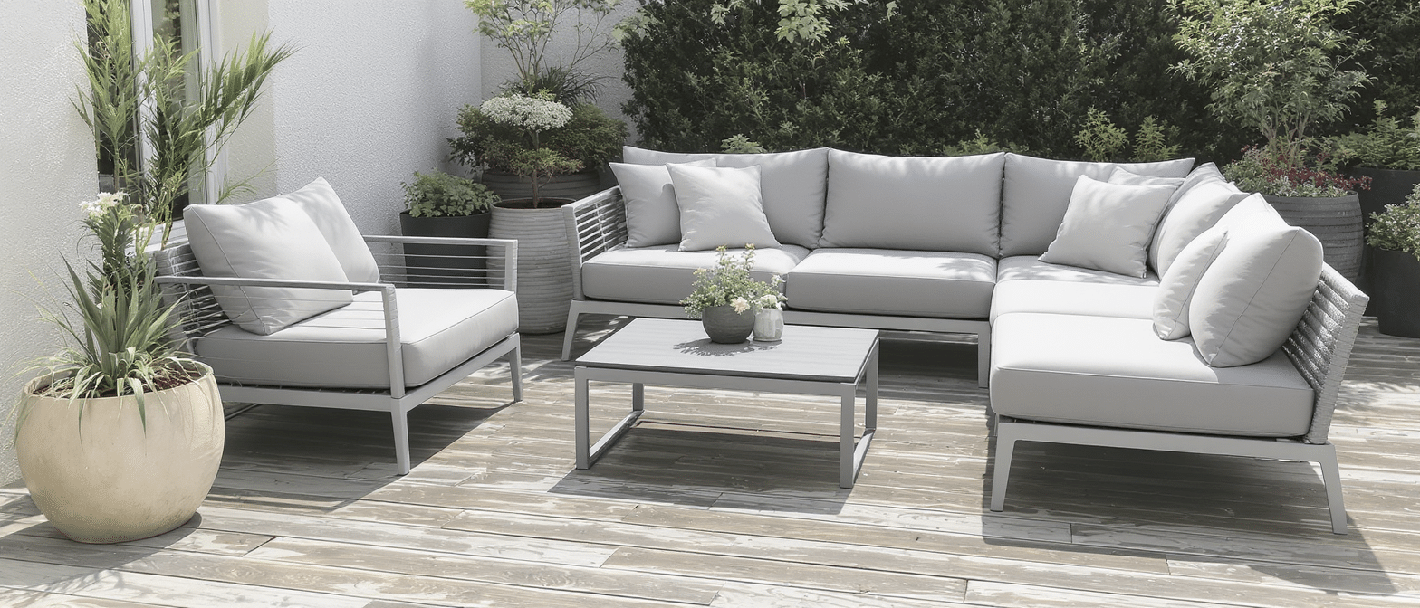 découvrez notre sélection élégante de salons de jardin jardiland, parfaits pour sublimer votre terrasse et profiter pleinement de vos moments en plein air.
