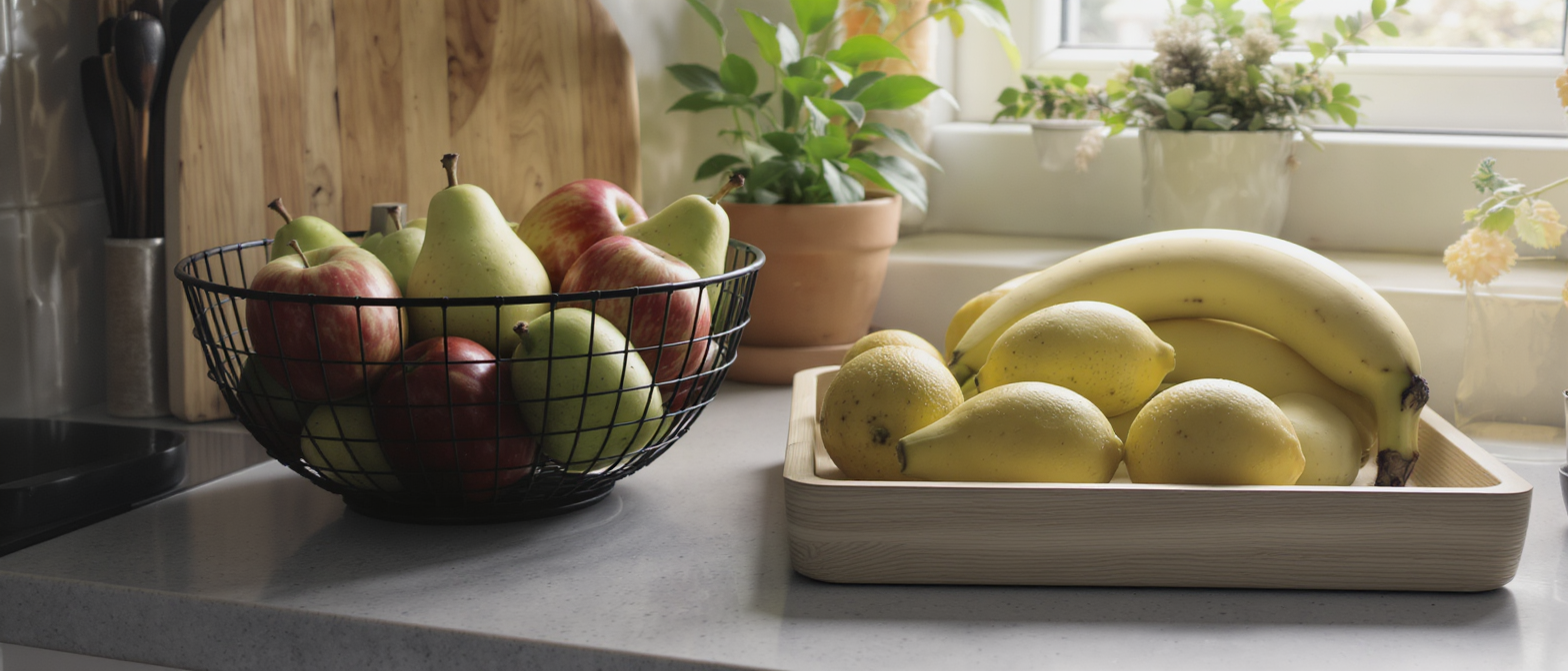 d&eacute;couvrez des id&eacute;es &eacute;l&eacute;gantes de corbeilles pour organiser vos fruits avec style, alliant praticit&eacute; et design pour embellir votre cuisine.
