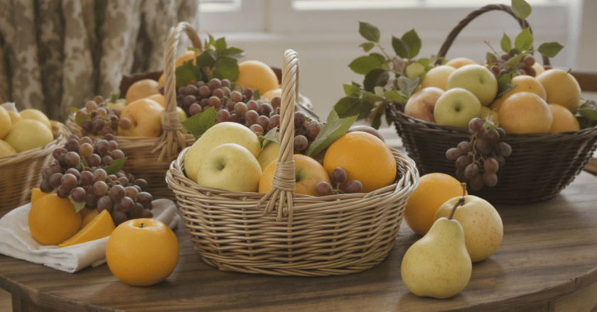 idées élégantes de corbeilles pour organiser vos fruits avec style