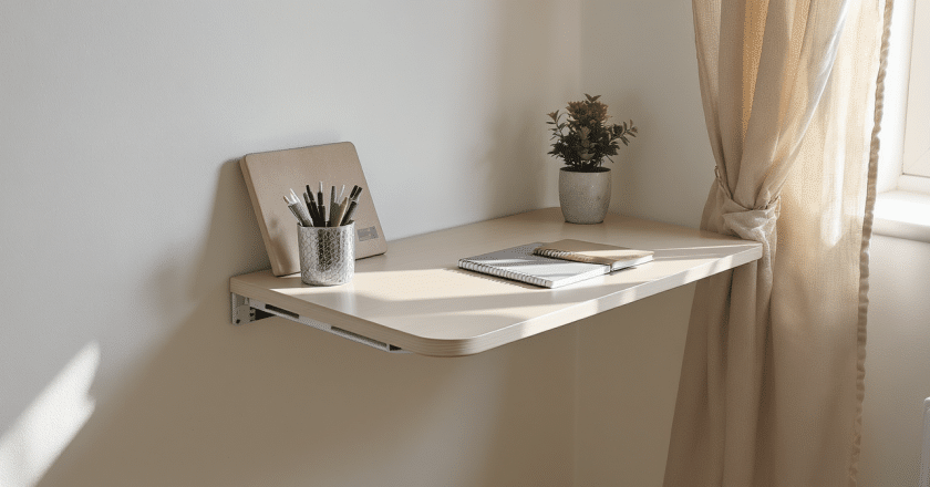 Astuce DIY : Créez en un clin d’œil un bureau mural rabattable pour optimiser votre espace