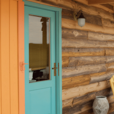 Au Cap Ferret, une cabane vintage des années 50 renaît grâce à l’alliance du bois et des couleurs vibrantes