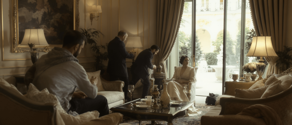 d&eacute;couvrez les secrets du lutetia, nouveau d&eacute;cor phare de la saison 4 de &laquo; the white lotus &raquo;, et plongez dans les coulisses captivantes de cette s&eacute;rie embl&eacute;matique.