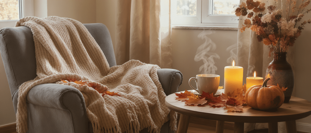 d&eacute;couvrez des astuces simples pour cr&eacute;er une ambiance cosy et chaleureuse cet automne, afin de profiter pleinement de la saison avec confort et style.
