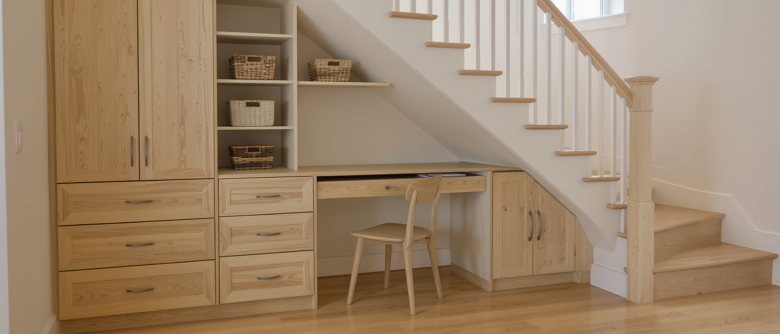 d&eacute;couvrez des id&eacute;es ing&eacute;nieuses de meubles pour optimiser l'espace sous votre escalier et transformer ce coin souvent oubli&eacute; en un rangement pratique et esth&eacute;tique.