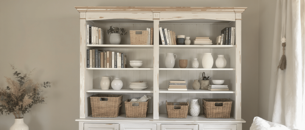 d&eacute;couvrez comment relooker une biblioth&egrave;que billy en meuble campagne chic : couleurs, poign&eacute;es et astuces d&eacute;co pour un r&eacute;sultat plein de charme.