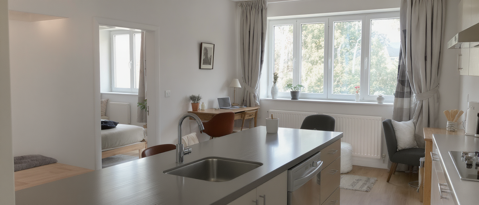 découvrez la métamorphose de ce 76 m² familial : une chambre en plus, une cuisine conviviale et un véritable coin bureau.