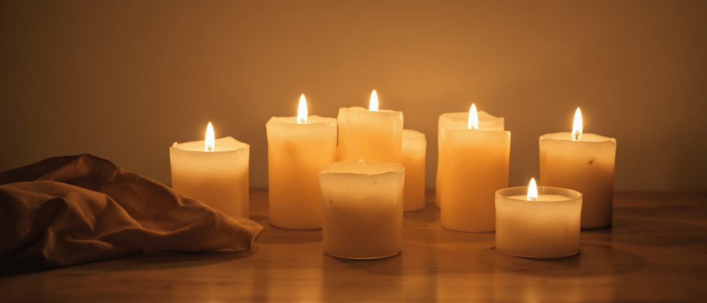 cr&eacute;ez une ambiance chaleureuse tout l&rsquo;automne-hiver avec des bougies parfum&eacute;es aux senteurs r&eacute;confortantes, parfaites pour vos moments cocooning.