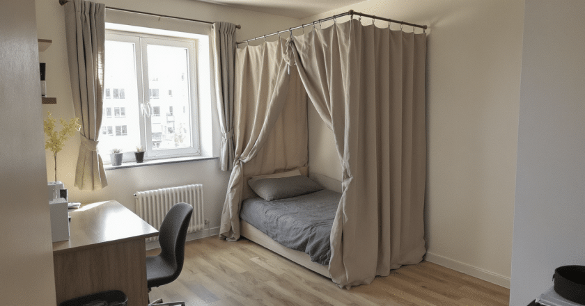 idées astucieuses pour créer un coin nuit intime dans un studio