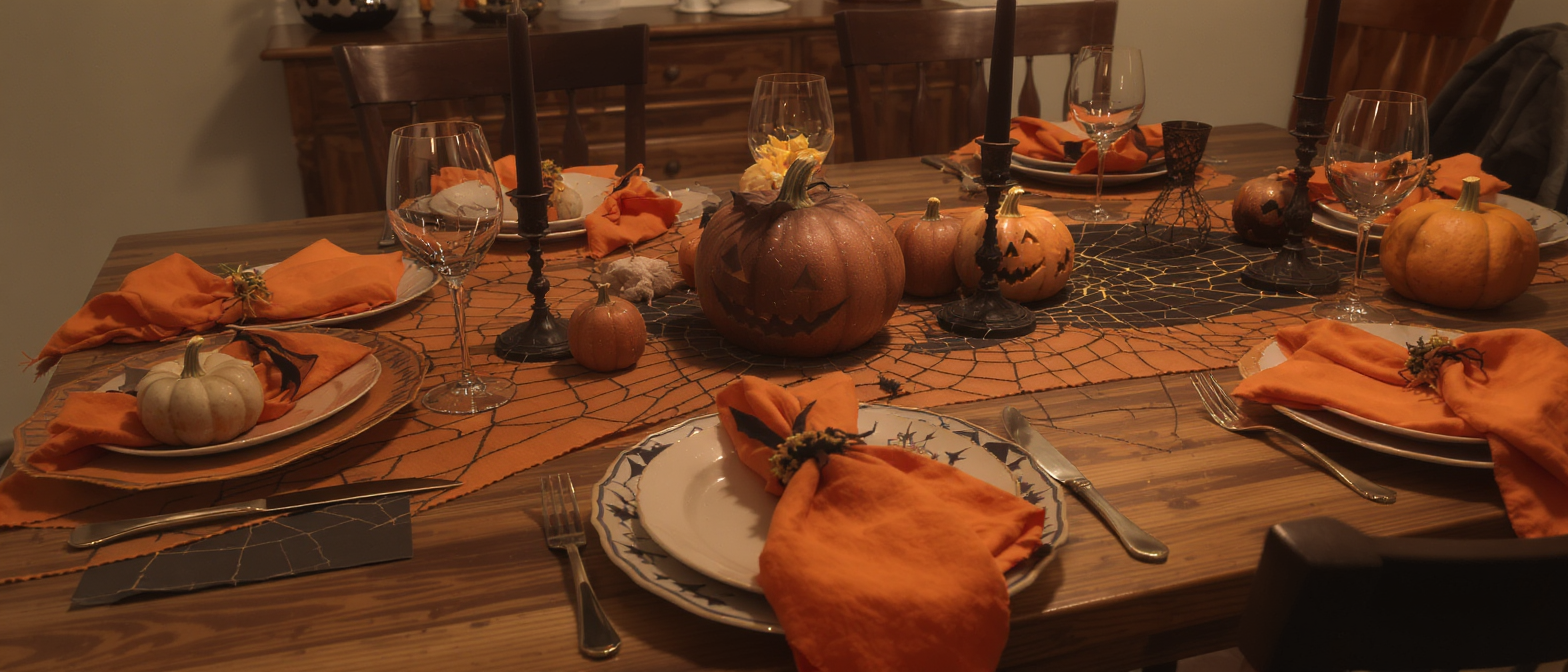 d&eacute;couvrez des id&eacute;es astucieuses pour dresser une table d&rsquo;halloween festive et effrayante : d&eacute;coration, couleurs et d&eacute;tails qui feront sensation.